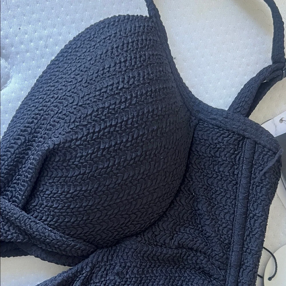 Coco Reef Black Textured Tankini Swim Top - Picture 2 of 8